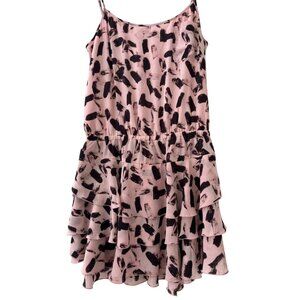Banana Republic  Spaghetti Strap Ruffled Tiered Sleeveless Mini Dress